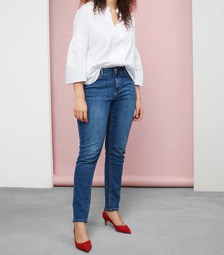 Violeta by Mango + Super Slim-Fit Alexandra Jeans