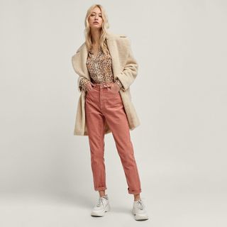 Stradivarius + Corduroy Mom Jeans