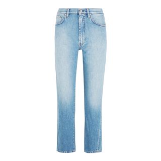 Totême + Original Cropped Mid-Rise Slim-Leg Jeans