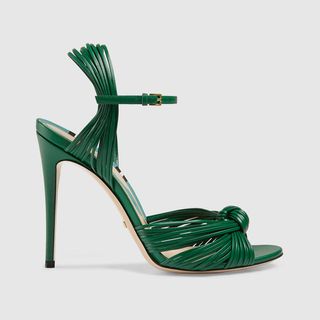 Gucci + Leather Knot Sandal