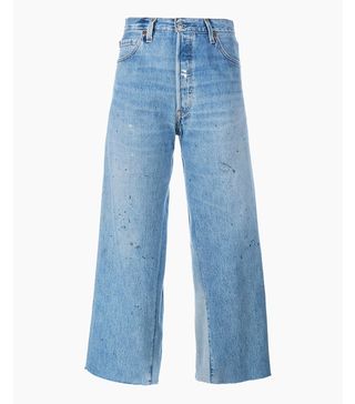 Re/Done + Cropped Flared Jeans
