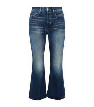 Frame + Rigid Re-Release Le Cropped High-Rise Slim-Leg Jeans
