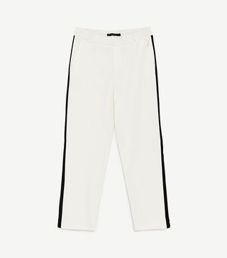 Zara + Chino Trousers With Side Stripe
