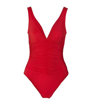Karla Colletto + Ruched Swimsuit