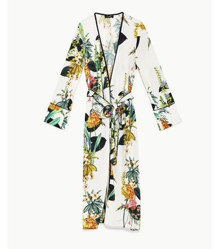 Zara + Long Printed Kimono