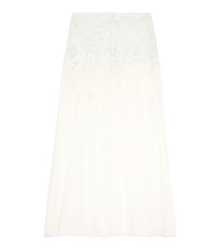See by Chloé + Crochet-Paneled Cotton-Voile Maxi Skirt