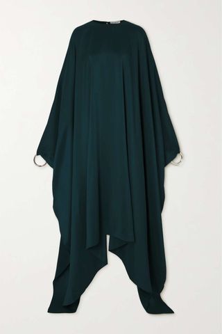 Alaïa + Embellished Silk Crepe De Chine Midi Dress