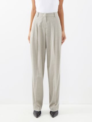 The Frankie Shop + Gelso Pleated Tailored Trousers