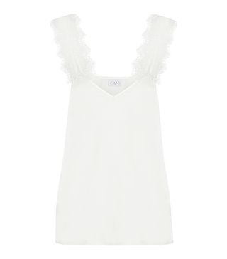Cami NYC + Chelsea Lace-Trimmed Silk-Charmeuse Camisole