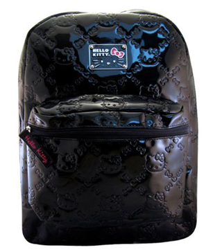 Loungefly + Hello Kitty Black Embossed Backpack