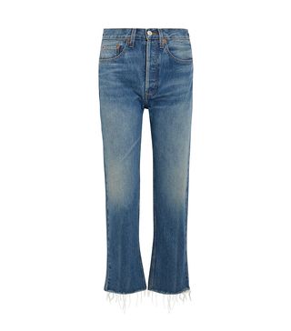 Re/Done + Originals High-Rise Stove Pipe Straight-Leg Jeans