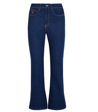 Attico + Rosa Cropped High-Rise Flared Jeans