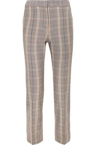 Maje + Checked Twill Tapered Pants
