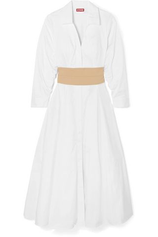 Staud + Harper Cotton-Blend Poplin Dress