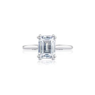 Tacori + Simply Tacori, Platinum With Emerald Diamond