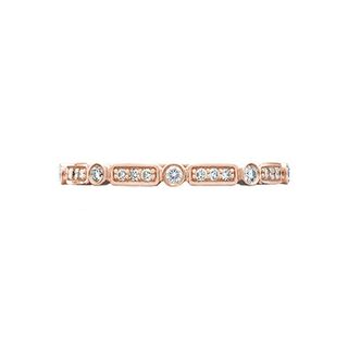 Tacori + Sculpted Crescent, Rose Gold With Round Diamonds