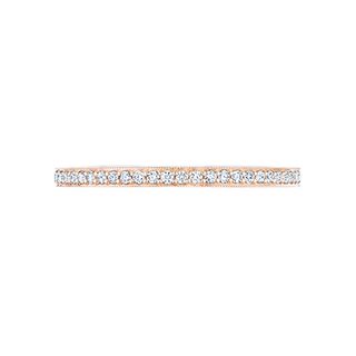 Tacori + Sculpted Crescent, Rose Gold With Round Diamonds