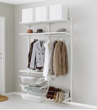 IKEA + Algot Wall Upright Wardrobe