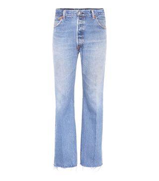 Re/Done + Lea High-Waisted Cropped Jeans