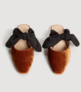 Mango + Knot Velvet Shoes