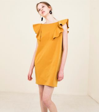 Soonsu + 16ss Mustard Ruffle Dress