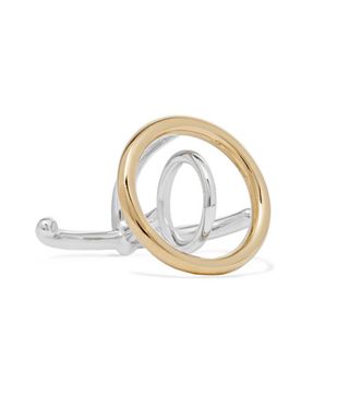 Charlotte Chesnais + Saturn Silver and Gold Vermeil Ring