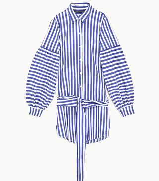 Zara + Tunic With Puffy Sleeves