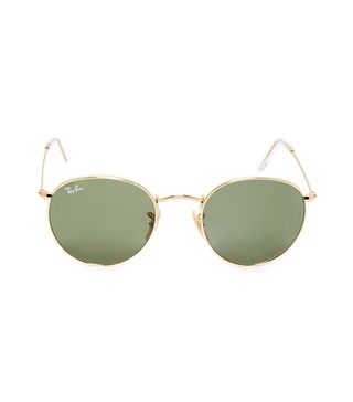 Ray Ban + Gold Round RB3447 Sunglasses