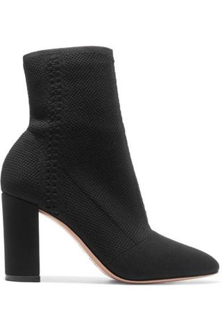 Gianvito Rossi + 85 Stretch-Knit Sock Boots
