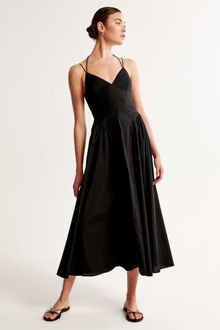 Abercrombie and Fitch + Strappy Drop-Waist Maxi Dress