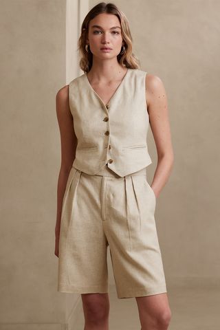 Banana Republic + Linen-Cotton Bermuda Short