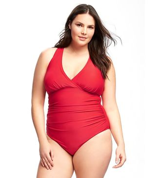 Old Navy + Smooth & Slim Cross-Front Swimsuit