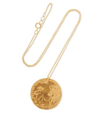 Alighieri + Il Leone Medallion Gold-Plated Necklace