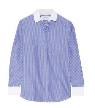 La Ligne + Striped Cotton-Poplin Shirt