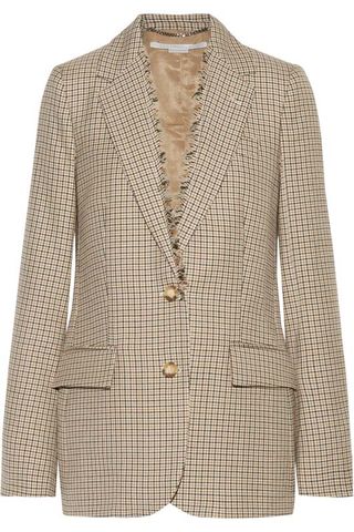 Stella McCartney + Checked Wool Blazer