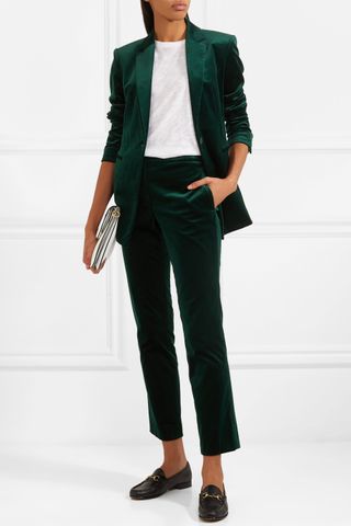 Theory + Cotton-Blend Velvet Blazer