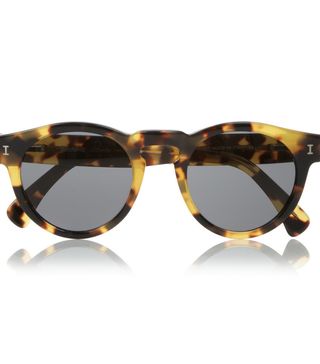 Illesteva + Leonard Round-Frame Acetate Sunglasses