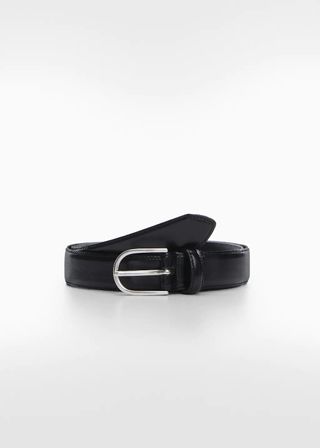 Mango + Buckle Leather Belt