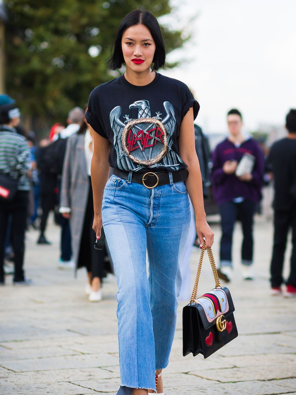How to Style a Vintage Band T-shirt | Who What Wear
