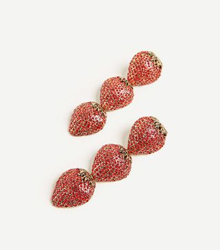 Uterqüe + Long Strawberry Earrings