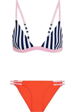 Rye + Splosh Striped Triangle Bikini