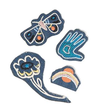 M.i.h Jeans + Acid Trip Set of Four Embroidered Cotton Patches