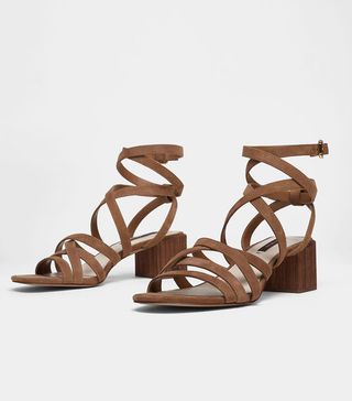 Uterqüe + Sandals With Suede Straps