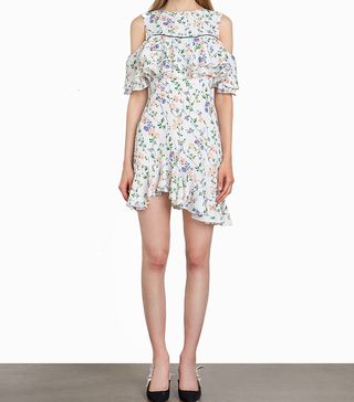 Pixie Market + Phoebe Floral Asymmetric Dress