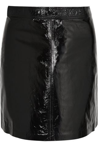 Vanessa Bruno + Juna Patent-Leather Mini Skirt