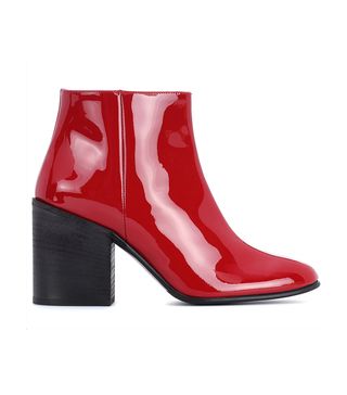 Acne Studios + Beth Patent Leather Ankle Boots