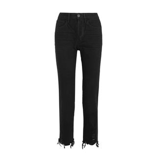 3x1 + W3 Higher Ground Cropped High-Rise Straight-Leg Jeans