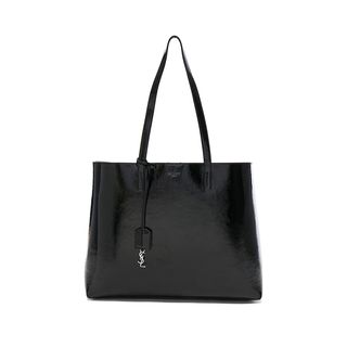 Saint Laurent + Patent Leather Shopping Bag