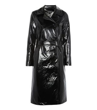 Topshop + Clean Vinyl Trench Coat