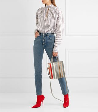 Balenciaga + Tube High-Rise Straight-Leg Jeans